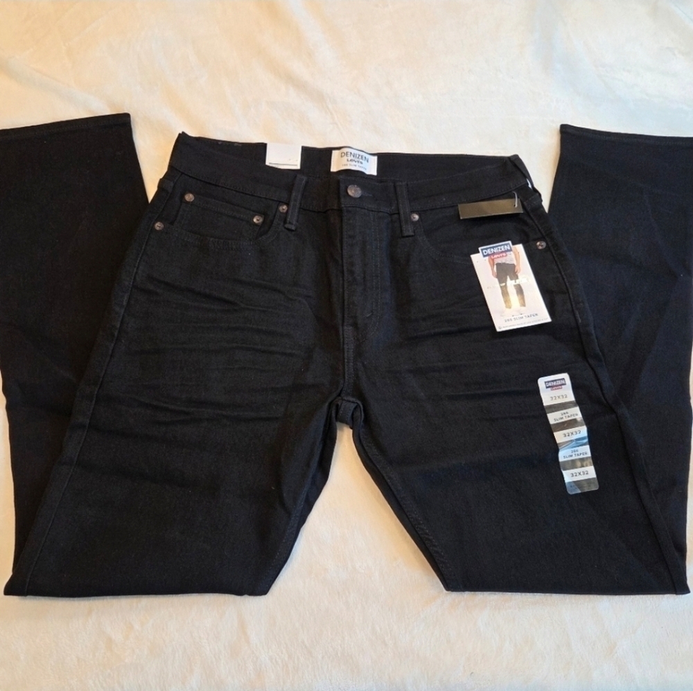 Levi's Men's 286 Slim Taper Amped Up Flex Black Jeans 32x32  New Grunge Street